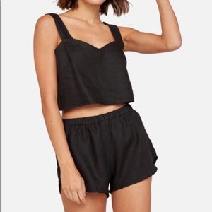 Mate the Label Linen Crop top and short set